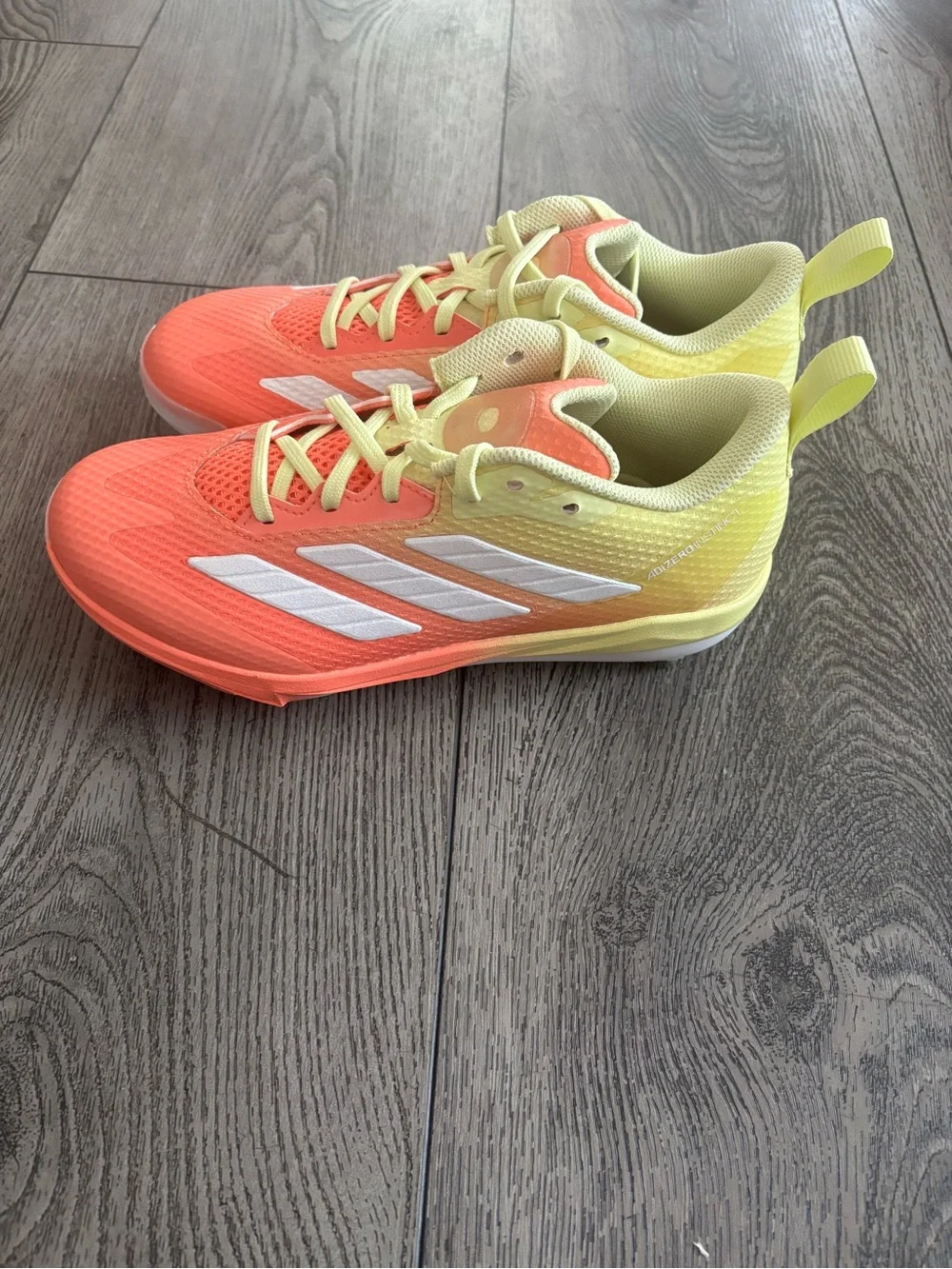adidas Adizero Impact 2.0 Yellow/Peach Metal Baseball Cleats NWOT